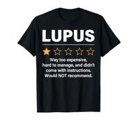 Lupus 1 Calificación de Estrellas Divertido Concientización sobre el Lupus Lucha contra el Lupus Camiseta
