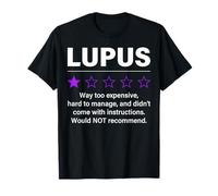 Lupus 1 Calificación de Estrellas Divertido Concientización sobre el Lupus Lucha contra el Lupus Camiseta