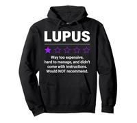 Lupus 1 Calificación de Estrellas Divertido Concientización sobre el Lupus Lucha contra el Lupus Sudadera con Capucha