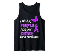 Lupus Conciencia I Wear púrpura para mi Hermana Camiseta sin Mangas