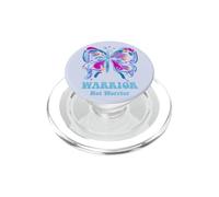 Lupus Warrior Not Worrier Mariposa Púrpura Conciencia PopSockets PopGrip para MagSafe