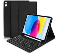 Lupxiu Funda con teclado para iPad 10 Generación 10.9" 2022/(A16) 11ª generación 11'' 2025, italiano QWERTY, teclado funda inalámbrica extraíble para iPad 11/10 Gen -Negro