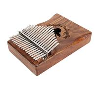 Luqeeg 17 Keys Kalimba Pulgar Piano, Piano de Dedo con Instrucción, Bolsa de Transporte, Martillo de Melodía, Instrumentos Musicales para Niños, Adultos, Principiantes