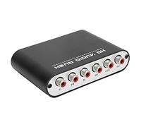 Luqeeg 5.1 CH DTS Converter, Decodificador de Audio AC 3, Interfaz de Audio Digital Óptica y Coaxial a Analógica: Funciones Completas para el Hogar, la Sala de Conciertos y el Cine (Host+USB+fibra