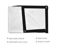 Luqeeg 60 72 84 Pantalla de Portátil de 100 Pulgadas, Pantalla de Proyección, de Cine, Plegable, No Pliegue, con Bordes Negros para Acampar Al Aire Libre, Cine en Casa (84 Pulgadas)