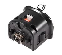 Luqeeg Adaptador Motion Plus para Control Remoto, Adaptador Motion Plus, Mejora la Precisión con Sensores Adicionales Funda de Silicona Incluida Responde Al Movimiento Más Ligero (BLACK)