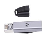 Luqeeg Adaptador USB C a Ethernet, Adaptador RJ45 Macho a USB C Hembra, de 1000Mbps con Plug and Play, Ideal para Laptop 11, 10, 8.1, 8, OS X, Pad OS, Smartphone