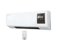 Luqeeg Aire Acondicionado Montado en la Pared, Pequeño de Aire Acondicionado Aire Acondicionado Portátil Montado en la Pared Ventilador Caliente con Control Remoto