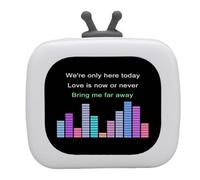 Luqeeg Altavoz Bluetooth Portátil, Pantalla Táctil de 2.01 Pulgadas Altavoz para Ducha con Micrófono Emparejamiento Estéreo Inalámbrico BT5.4 Regalos para Adolescentes Hogar