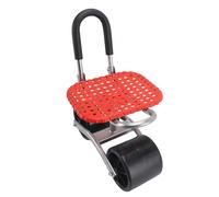 Luqeeg Asiento de Trabajo Enrollado de Jardín, Taburete de Jardinería Enrollable Ajustable, Cómodo Scooter de Jardín con 2 Ruedas, Bandeja de Herramientas para Patio