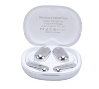 Luqeeg Auriculares de Traducción del Idioma IA, Auriculares de Traductor de Lenguaje de Orejas Abiertas en Tiempo Real, Dispositivo de Traducción con Pantalla Táctil, para Viajes, Negocios, (Silver)