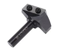 Luqeeg Broca de Enrutador de Ritmo de 1/2 Pulgada V, Aleación de Acero de Tungsteno, Broca de Grabado CNC de 120 Grados, Vástago de 1/2 Pulgada, Cabeza de Alerón, Dureza y Fuerza Superiores, Ideal
