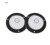 Luqeeg Burbuja de Nivel Circular de 5 Piezas, Plástico Transparente de Primera Calidad para Calibración Horizontal, con Orificio de Montaje para Balanza, Báscula Electrónica y Plataforma de Cámara