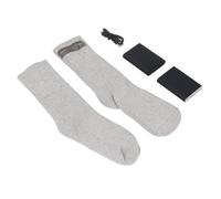 Luqeeg Calcetines Térmicos, Calcetines Térmicos Eléctricos Recargables, Bancos de Energía de Doble Carga Elásticos con Diseño Cálido, Ideales para Esquí, Patinaje, Deportes, Senderismo, Camping y