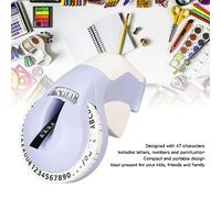 Luqeeg Creador de Etiquetas en Relieve en 3D, Impresora de Etiqueta Manual Bricolaje con 600dpi 47 Caracteres No Se Requieren Baterías Compactas Portátiles para álbumes de Recortes