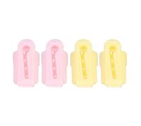 Luqeeg Dedal para Tejer de 4 Piezas, Divisor de Guía de Dedo de Plástico para Costura de Lana de Suéter DIY con Diseño en Forma de Anillo, Ideal para un Uso Cómodo con los Dedos