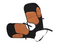Luqeeg Delantal de Herrador, Delantal de Cuero Sintético de Lona Resistente de Color Negro, Bolsillos para Herramientas, con Imanes con Cinturón Ajustable y Correas para las Piernas, Ideal para Herrar
