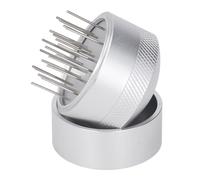 Luqeeg Distribuidor de Agujas de café, Agitador de café Manual, Herramienta de de Acero Inoxidable con Base, Ideal para una Dispersión Uniforme y un Apisonamiento Consistente (58MM)