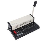 Luqeeg Encuadernadora Manual Multifuncional de Canutillo, Tamaño A4 13 Orificios Redondos 25 Hojas con Márgenes Personalizables para Impresión en Tamaños A4 A5