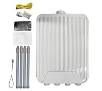 Luqeeg Enrutador Inalámbrico para Exteriores de Alta Potencia, Enrutador de Antenas de Fibra de Vidrio de 4x7dBi, de Doble Banda de 574Mbps con Múltiples Modos, Ideal para Grandes Áreas y Granjas