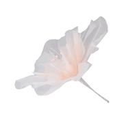 Luqeeg Flor de Cinta de Organza, Flores de Gasa, 19,7 Pulgadas de Diámetro, Flores Artificiales Suaves y Brillantes Hechas a Mano con Forma Hermosa, Ligera, Ideal para Fotografía de Bodas, Fiestas y