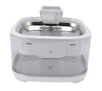 Luqeeg Fuente para Mascotas de 4,5 L, Fuente de Agua para Gatos de Acero Inoxidable con Filtración de Circulación Silenciosa, Automática Recargable con Grifo de Agua Viva, Ideal para Perros y Gatos