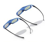 Luqeeg Gafas 3D DLP Link, Conexión Rápida, Rendimiento Excepcional, Rotación del Ojo Izquierdo y Derecho, 144 Hz, Gafas 3D Activas Recargables para Todos los Proyectores DLP Link