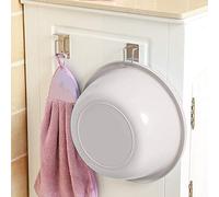 Luqeeg Gancho de Baño de Acero Inoxidable, Gancho de Almacenamiento para Colgar en la Pared con Fuerte Succión, Ideal para Lavabo, Toalla y Cepillo de Baño, No Necesita Perforación