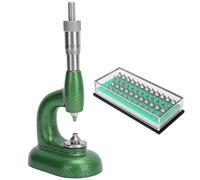 Luqeeg Herramienta de Joyería de Relojero para Reparación de Relojes, Micrómetro de Paso de Rosca, Herramientas de Ajuste de Diamantes de Imitación para Talleres de Reparación (Green)