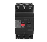 Luqeeg Interruptor de Circuito del Motor, Monte de Riel de 35mm Circuito Magnético Protección contra Sobrecarga y Disyuntor de Retardante Manual de Arranque para