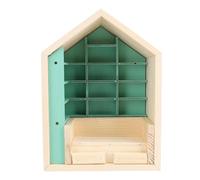Luqeeg Kit de Casa en Miniatura para Crear Tu Propia Escena, Estantería de Madera de Pino para Aliviar el Estrés Ideal para Decorar Tu Habitación Estudio Sala de Estar Librería