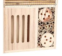 Luqeeg La Casa Atrae Insectos Beneficiosos, Canales Tubulares de Madera de Nogal para Jardín, Decoración de La Casa Al Aire Libre, Ideal para Decoración de Jardín Al Aire Libre (Un Estilo)