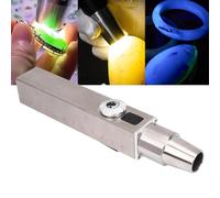 Luqeeg Linterna de Valoración de Jade y Joyas, Recargable, Ajustable en 3 Colores, de Acero Inoxidable, 2500 MAh, para una Identificación Prolongada de Piedras Preciosas