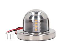 Luqeeg Luces LED de Anclaje para Barcos de 12 V CC, Resistente Al Agua IP66, Luz de Popa de Navegación Marina con Base Plegable, ángulo de 135 Grados, Visibilidad de 2 Nm, Vida útil LED