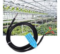 Luqeeg Medición de Temperatura y Humedad, Sonda Digital Tipo Cable, Sonda de Acero Inoxidable para Monitoreo del Clima del Suelo (#1)