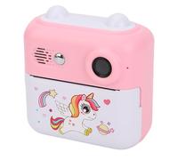 Luqeeg Mini Cámara Instantánea, Lente Dual, 24 MP Video 1080P Pantalla de 2.4 Pulgadas Juegos Divertidos reproducción de Música Cámara de Impresión Térmica Recargable por USB