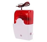 Luqeeg Mini Sirena Estroboscópica con Cable, Sirena de Luz Intermitente Roja, Bocina de Luz Intermitente Estroboscópica de Alarma, de Alarma de Seguridad para el Hogar (220 V)