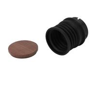 Luqeeg Molilla Dosis Individual para Molinillo de Bis, Bindonómetro de Silicona de Madera Nogal que Sopla el Frijol, Accesorios para Herramientas de Molinillo de café, Herramienta de de café