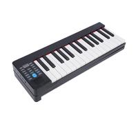 Luqeeg Piano Digital Plegable de 61 Teclas, Teclado Electrónico con Bolsa Portátil de Pedal de Sostenido, Pantalla LCD Recargable 128 Tonos 128 Ritmos 20 Canciones Demostración