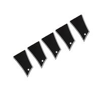 Luqeeg Placa de Cubierta de Varilla de Armadura de 5 Uds, Pieza de Repuesto de Línea Blanca de Tablero Negro de Plástico para bajo Eléctrico, con Resistente a Impactos y Arañazos