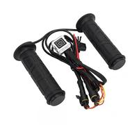 Luqeeg Puños Calefactables para Motocicleta de 12 V, Temperatura Ajustable, 1 par de Puños Calefactables Eléctricos, Material de Nitrilo Impermeable, Diseño Sellado y Abierto, 7,5 A,