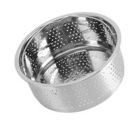 Luqeeg Redondo Rejilla de Acero Inoxidable para Cocinar Al Vapor con Asa, Rejilla para Cocinar Al Vapor en Olla Arrocera para Alimentos Huevos Frutas para Cocinar Tostadas (16,5 cm)