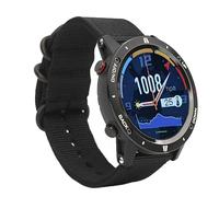 Luqeeg Reloj Inteligente Impermeable para Hombre con Altímetro, Barómetro, Brújula y Pronóstico del Tiempo para Senderismo, Pantalla IPS TFT de 1,28 Pulgadas (Black)