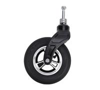 Luqeeg Rueda Giratoria, Cubo de Aleación de Aluminio de 7 Pulgadas, Rodamiento de Carga Fuerte, Rueda de Goma Inflable Antideslizante de Presión Máxima de 250 KPa para Carros Eléctricos