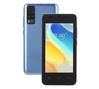 Luqeeg Smartphone - Teléfono Móvil con Pantalla de 4,66 Pulgadas, RAM 2 GB ROM 32 GB Ampliable 128 GB Teléfono Inteligente Ultradelgado con Reconocimiento Facial, Teléfono Móvil con Doble(Azul Claro)