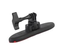 Luqeeg Soporte de Cámara Adhesivo Giratorio de 360° con Brazo de Aluminio de Aviación, Base de Goma Impermeable para Tablero de Casco, Bloqueo Universal para Superficies Curvas en Cámaras de Acción
