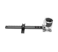Luqeeg Soporte de Ranura de Fresado de 4 en 1, Herramienta de Plantillas de Enrutadores Ajustables para Carpintería de Carpintería, Plantilla de Corte de Círculo de Enrutador de Aluminio con Base