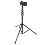 Luqeeg Soporte de Secador de Cabello Ajustable, Diseño de Trípode con Base Pesada, 180 Grados de Abrazadera Rotativa, Marco de Aleación de Aluminio, Estante de Secador de Cabello