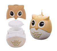 Luqeeg Soporte para Palillos de Dientes de Búho de Dibujos Animados, Dispensador de Palillos de Dientes de Búho, Estuche Lindo para de de con PP para el Hogar, Hotel, Oficina, Decoración de Escritorio