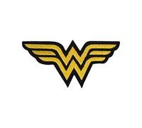 LUQI Parche bordado con logotipo de Wonder Woman para planchar y coser en ropa, camisas, jeans, etc., 9,8 x 4,6 cm